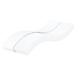 vidaXL Matelas en mousse blanc 100x200 cm dureté H2 H3