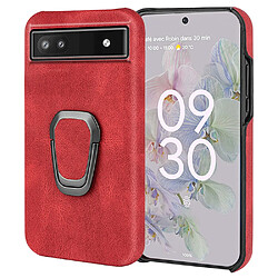 Coque en TPU + PU avec béquille, rouge pour votre Google Pixel 6a