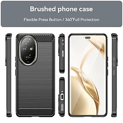 Htdmobiles Coque pour Honor 200 Pro 5G - housse etui silicone gel carbone + film ecran - NOIR