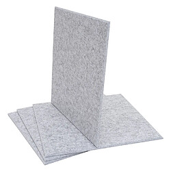 Acheter Mendler Jeu de 4 panneaux muraux acoustiques HWC-L52, panneaux muraux acoustiques, insonorisant 1qm surface 50x50cm ~ gris clair