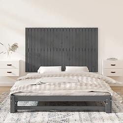 Avis Maison Chic Tête de lit scandinave pour lit adulte,Meuble de chambre murale Gris 147x3x90 cm Bois massif de pin -MN49573