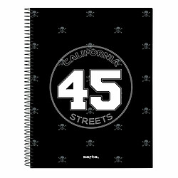 Carnet Safta California Noir A4 120 Volets