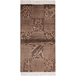 Vidal Tapis de laine 152x79 brun Darya