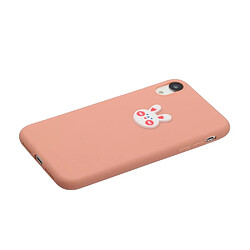 Coque en TPU décor de logo animal tête de lapin pour votre Apple iPhone XR 6.1 pouces