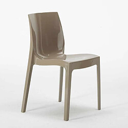 Avis 18 Chaises Ice Grand Soleil polypropylène restaurant promo offre stock, Couleur: Beige