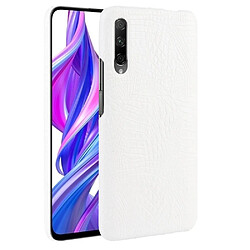 Wewoo Coque PC + PU antichoc à texture de crocodile pour Huawei Honor 9X / 9X Pro Whie