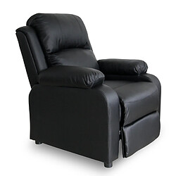 Fauteuil relax Riga Noir