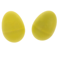 1 paire de percussions musicales oeufs shakers oeuf maracas enfants jouet dépoli jaune