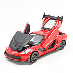 Universal Moulée sous pression 1: 32 Corvette Supercar Modèle Voiture Alliage Voiture Simulation Retraite Véhicule Cadeau Enfant Jouet de voiture(Rouge)