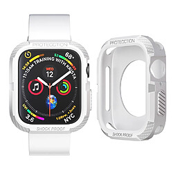 Coque en TPU anti-chocs, blanc pour votre Apple Watch Series 7 41mm/Series 6/5/4/SE 40mm