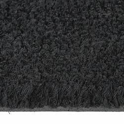 Avis vidaXL Tapis de porte noir 65x100 cm fibre de coco touffeté