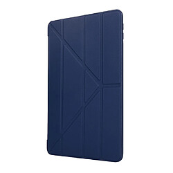 Avis Etui en PU + silicone déformé avec support bleu pour votre Apple iPad 10.2 (2019)