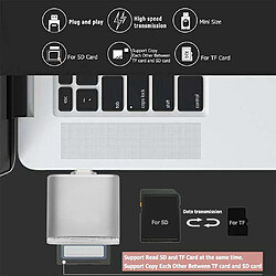 Adaptateur OTG pour lecteur de carte mémoire SD TF USB de type C pour Huawei Silver pas cher