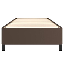 Acheter vidaXL Cadre de lit sans matelas marron 90x190 cm similicuir