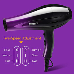 Avis Universal Sèche-cheveux professionnel Sèche-cheveux chaud et froid 220 240V Home Haute Puissance Sèche-cheveux Salon Styling Tool 45D |(Violet)