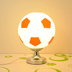 football créatif led bureau table lampe chambre décoration 220v eu prise rouge