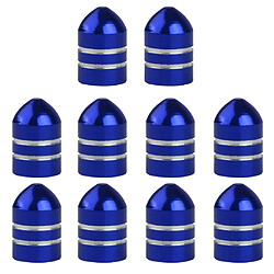 Avis 10pcs Vélo Valve Schrader Bouchon Capuchon de Valve de Vélo en Alliage d'Aluminium Anti-Poussière Bleu