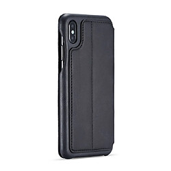 Avis Wewoo Coque Pour iPhone XS Max Hon Série Antique Etui en cuir avec fentes cartes & support & portefeuille Noir