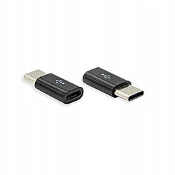 GUPBOO Adaptateur GSM CITY USB TYPE-C vers MICRO USB Noir,JL670 pas cher