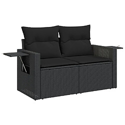 Avis Maison Chic Salon de jardin 10 pcs avec coussins | Ensemble de Table et chaises | Mobilier d'Extérieur noir résine tressée -GKD80337