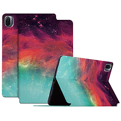 Etui en PU motif ciel étoilé avec support Ciel étoilé coloré pour votre Xiaomi Pad 5/5 Pro