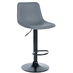 Non Tabouret de bar Divo simili cuir noir