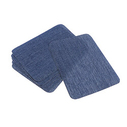 Acheter 6pcs Iron on Denim Patches for Jeans Vêtements Réparation Veste Outil Bleu