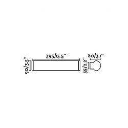 Avis faro Applique de salle de bains Danubio Chrome 1 ampoule 9cm