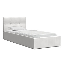 Kids Literie Lit coffre RINO 90x200 - Sommier inclus Blanc