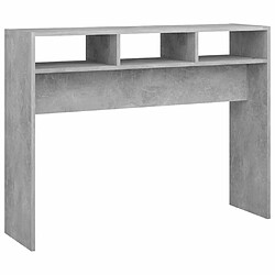 Maison Chic Table console | Meuble d'entrée | Table d'appoint Gris béton 105x30x80 cm Aggloméré -GKD30670