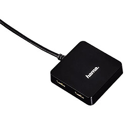 Hama Hub USB 2.0, 1:4, alimenté par bus, Noir