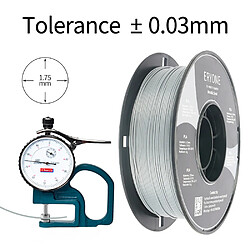 None ERYONE Filament PLA métallique pour imprimante 3D 1 kg (2,2 lbs) / Bobine - Acier inoxydable pas cher