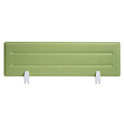 Acheter Decoshop26 Cloison pour bureau panneau d'affichage d'isolation phonique 100 x 30 cm en tissu vert 04_0006439