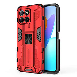 Coque en TPU anti-chute, antichoc avec béquille pour votre Honor X8 5G - rouge