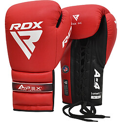 RDX Sports RDX APEX Rouge 16oz Gants d'entraînement/Sparring à lacets Hommes et femmes Poinçonnage Muay Thai Kickboxing - RDX - BGM-PTA4R-16OZ