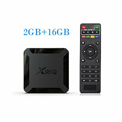 Tv Box Android 10.0 X96Q Allwinner H313 Quad Core 4K Smart Android Tv 2.4G Wifi X96 Q Set Top Box Réglementation Européenne