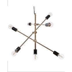 Beliani Lampe suspension CREMERA Métal Laiton