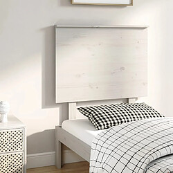 vidaXL Tête de lit Blanc 79x6x82,5 cm Bois massif de pin