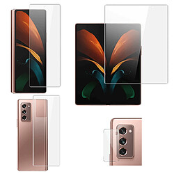 PHONECARE Kit Film Hydrogel 360 Full Coque Avant + Arrière + Avant Large + Film Caméra Arrière pour Samsung Galaxy Z Fold2 5G