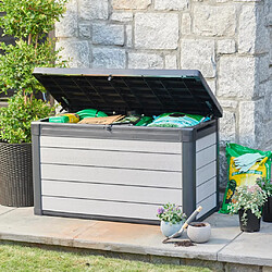 Keter Boîte de rangement de jardin Denali 380 L Anthracite pas cher