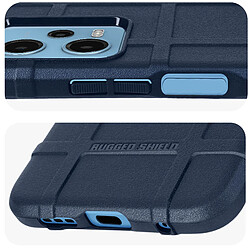 Avizar Coque pour Xiaomi Redmi Note 12 5G et Note 12 4G Antichoc Relief Texturé Bleu pas cher