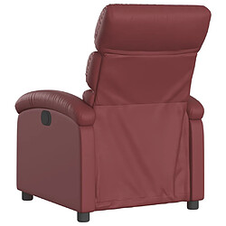 Acheter vidaXL Fauteuil inclinable Rouge bordeaux Similicuir