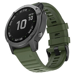 Bracelet de montre de remplacememnt en silicone 22mm Pour Garmin Fenix6 Fenix5 Universel Vert