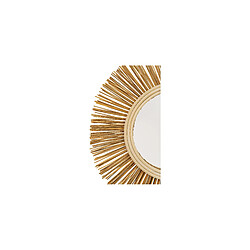 Acheter ICONIK INTERIOR Miroir Mural - Design Rond Boho Bali (60 cm) - Loi Bois naturel