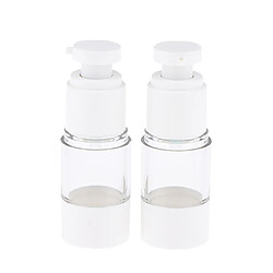 2X vide d'essence rechargeable bouteilles à vide contenant des échantillons cosmétiques 15ml