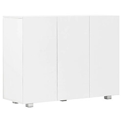 Acheter vidaXL Buffet Blanc brillant 107x35x80,5 cm