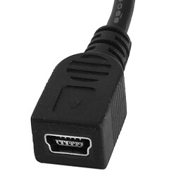 Avis Wewoo Câble 90 degrés mini-usb mâle à mini adaptateur USB femelle, longueur: 25cm