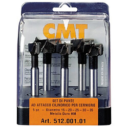 CMT : Coffret de 5 mèches carbure à façonner 15-20-25-30-35 mm