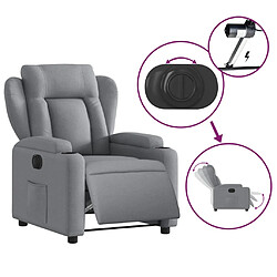 Acheter vidaXL Fauteuil inclinable électrique Gris clair Tissu