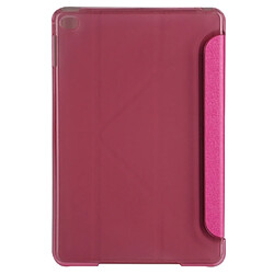 Avis Wewoo Housse Étui Coque Etui en cuir de couleur unie avec support pour iPad Mini 2019 Magenta